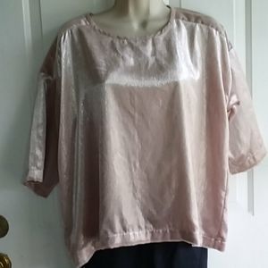 Xirena Bijoux top in nude sparkle